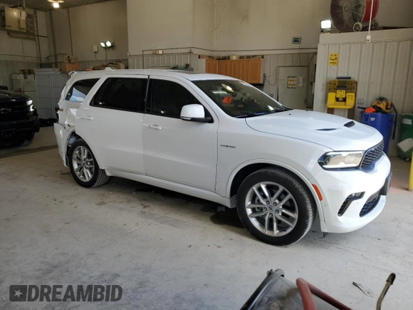 2022 Dodge Durango R/T Plus with VIN 1C4SDJCT7NC193861, listed as a Copart auction lot 73377994 with 20,111 mi miles and Salvage title. Bid and sale history available at DreamBid. Image 4.