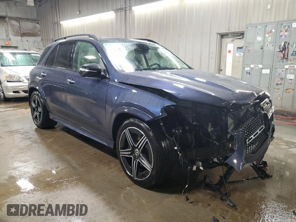 2024 Mercedes-Benz GLE 450 z VIN 4JGFB5KB1RB177783, wystawiony jako Copart lot #51010185 z przebiegiem 13 100 mil mil oraz Szkoda całkowita • Salvage title. Historia ofert i sprzedaży dostępna na DreamBid. Obrazek 4.