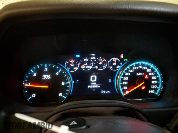 2017 Chevrolet Suburban LT with VIN 1GNSKHKC3HR381480, listed as a Copart auction lot 53789925 with 142,392 mi miles and Salvage Title. Bid and sale history available at DreamBid. Image 9.
