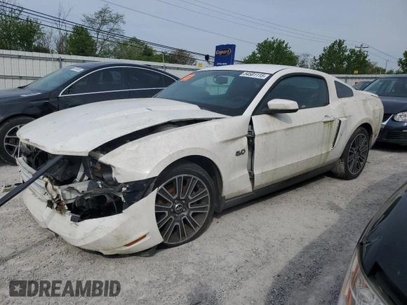 2010 Ford Mustang GT with VIN 1ZVBP8CH1A5115616, listed as a Copart auction lot 54581115 with Not Provided miles and Clean Title. Bid and sale history available at carsss.com. Image 1.
