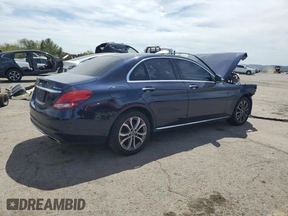 2018 Mercedes-Benz C 300 z VIN WDDWF4KBXJR314448, wystawiony jako Copart lot #53914345 z przebiegiem 107 990 mil mil oraz Szkoda całkowita • Salvage title. Historia ofert i sprzedaży dostępna na DreamBid. Obrazek 3.