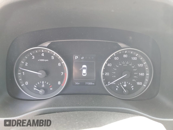 2018 Hyundai Elantra SEL with VIN 5NPD84LF9JH328863, listed as a Copart auction lot 53689475 with 77,309 mi miles and Salvage Title. Bid and sale history available at DreamBid. Image 9.