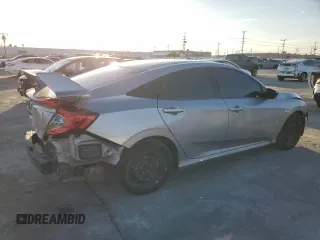 2018 Honda Civic Sedan LX with VIN 2HGFC2F53JH533135, listed as a Copart auction lot 46267795 with 82,801 mi miles and Salvage Title. Bid and sale history available at carsss.com. Image 3.