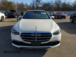 2023 Mercedes-Benz S-Class S 580 with VIN W1K6G7GB3PA200614, listed as a Copart auction lot 83453414 with 15,481 mi miles and Salvage Title. Bid and sale history available at carsss.com. Image 5.