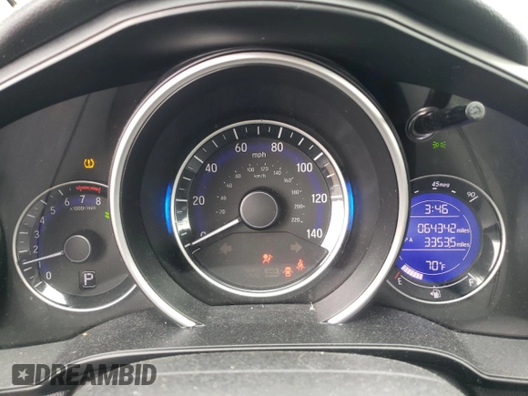 2020 Honda Fit LX with VIN 3HGGK5H42LM723722, listed as a Copart auction lot 55411295 with 64,342 mi miles and Salvage title. Bid and sale history available at DreamBid. Image 9.