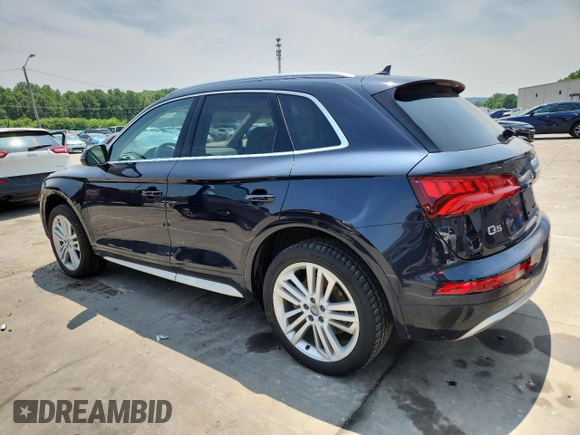 2018 Audi Q5 Premium Plus with VIN WA1BNAFY0J2173269, listed as a Copart auction lot 59921775 with 56,117 mi miles and Salvage title. Bid and sale history available at DreamBid. Image 2.