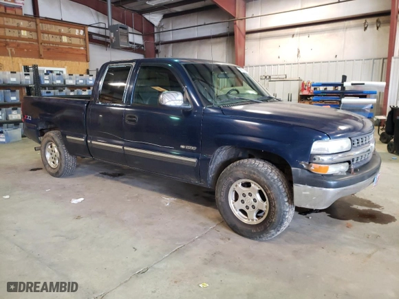 2002 Chevrolet Silverado 1500 LS with VIN 1GCEK19T72E200348, listed as a Copart auction lot 45974865 with 287,477 mi miles and Salvage Title. Bid and sale history available at carsss.com. Image 4.