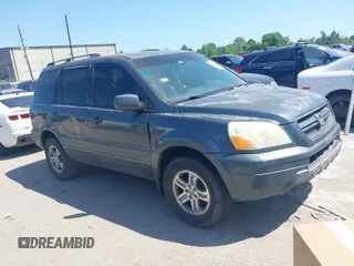 2005 Honda Pilot EX-L with RES with VIN 5FNYF18685B056356, listed as a IAAI auction lot 42006222 with 295,174 mi miles. Bid and sale history available at carsss.com. Image 1.