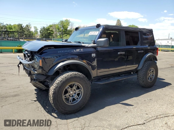 2021 Ford Bronco with VIN 1FMDE5BH7MLA83056, listed as a Copart auction lot 60513675 with 36,191 mi miles and Salvage title. Bid and sale history available at DreamBid. Image 1.