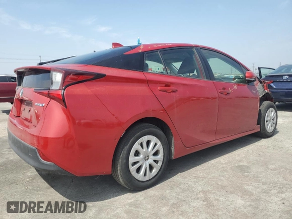 2020 Toyota Prius L Eco with VIN JTDKARFU2L3109549, listed as a Copart auction lot 52815255 with 100,683 mi miles and Salvage Title. Bid and sale history available at DreamBid. Image 3.