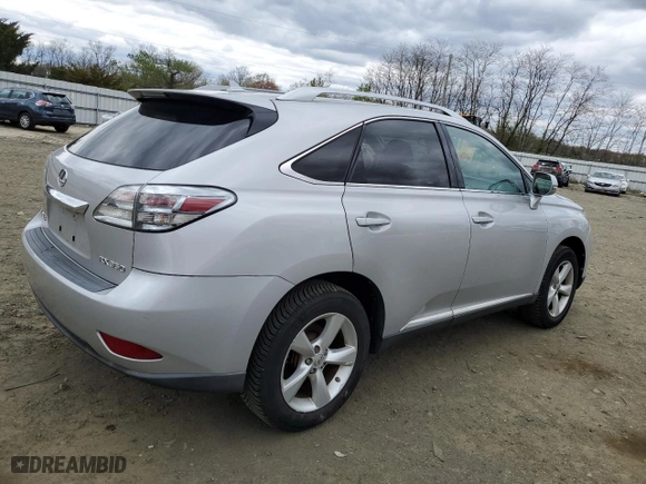 2010 Lexus RX 350 with VIN 2T2BK1BAXAC022461, listed as a Copart auction lot 53604805 with 199,436 mi miles and Salvage Title. Bid and sale history available at carsss.com. Image 3.