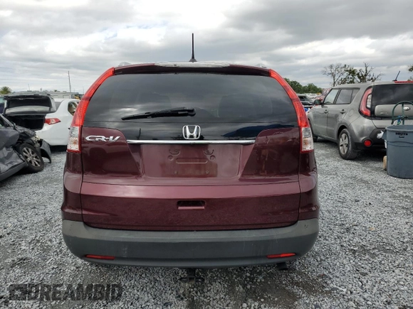 2012 Honda CR-V EX-L with VIN 5J6RM3H78CL042752, listed as a Copart auction lot 52116865 with 74,281 mi miles and Salvage Title. Bid and sale history available at carsss.com. Image 6.