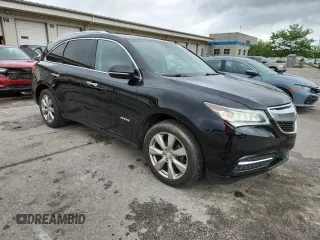 2015 Acura MDX Advance with VIN 5FRYD4H87FB026712, listed as a Copart auction lot 61238365 with 231,620 mi miles and Salvage title. Bid and sale history available at DreamBid. Image 4.