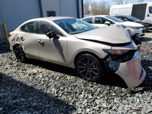 2025 Mazda 3 S Select Sport with VIN 3MZBPABM0SM466678, listed as a Copart auction lot 51999145 with 848 mi miles and Non Repairable. Bid and sale history available at DreamBid. Image 4.
