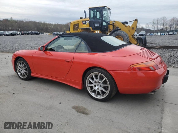 2001 Porsche 911 with VIN WP0CA299X1S650564, listed as a Copart auction lot 53793015 with 15,269 mi miles and Salvage Title. Bid and sale history available at DreamBid. Image 2.