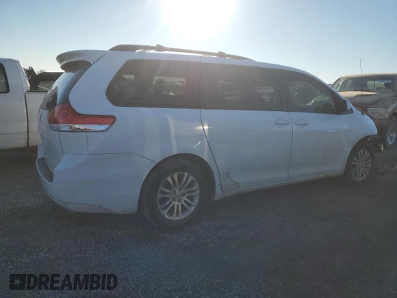 2011 Toyota Sienna XLE AAS with VIN 5TDYK3DC4BS064187, listed as a Copart auction lot 46417045 with 284,599 mi miles and Salvage Title. Bid and sale history available at carsss.com. Image 3.