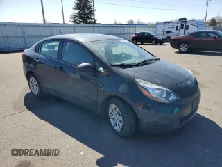 2015 Kia Rio LX with VIN KNADM4A37F6497167, listed as a Copart auction lot 49968245 with 98,517 mi miles and Salvage Title. Bid and sale history available at carsss.com. Image 4.