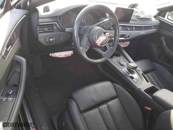 2019 Audi A5 Coupe Premium with VIN WAUSNAF55KA033282, listed as a Copart auction lot 46966224 with 0 mi miles and Clean Title. Bid and sale history available at carsss.com. Image 8.