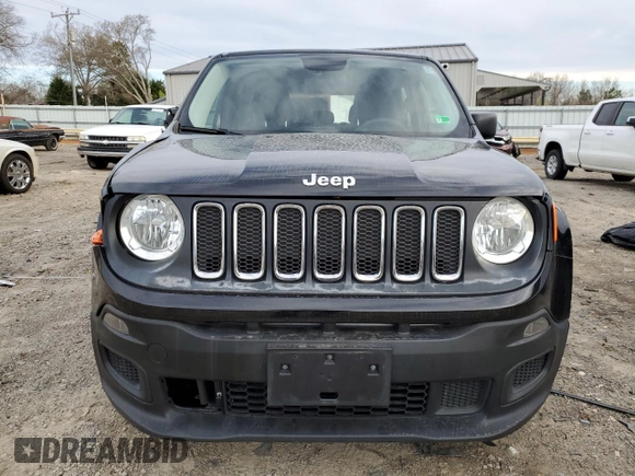 2017 Jeep Renegade Sport with VIN ZACCJAAB2HPF07830, listed as a Copart auction lot 49964105 with 128,273 mi miles and Salvage Title. Bid and sale history available at DreamBid. Image 5.