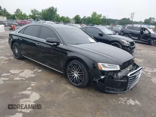 2015 Audi A8 4.0T with VIN WAU32AFD8FN019377, listed as a IAAI auction lot 42501787 with 116,355 mi miles and . Bid and sale history available at DreamBid. Image 1.