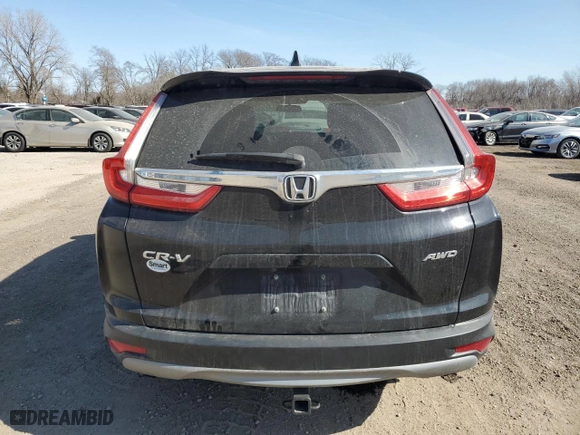 2018 Honda CR-V EX with VIN 7FARW2H55JE094708, listed as a Copart auction lot 48746755 with 57,655 mi miles and Salvage Title. Bid and sale history available at carsss.com. Image 6.