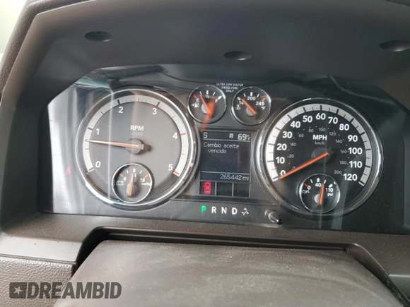 2010 Dodge 2500 SLT with VIN 3D7UT2HL2AG188719, listed as a Copart auction lot 50725655 with 265,442 mi miles and Clean title. Bid and sale history available at DreamBid. Image 9.