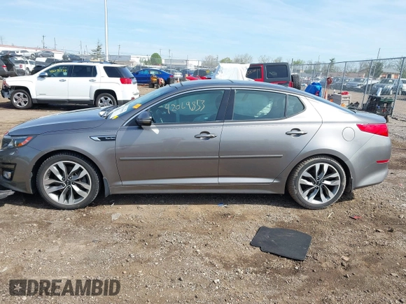 2014 Kia Optima SXL Turbo with VIN 5XXGR4A62EG323308, listed as a IAAI auction lot 42069853 with 118,168 mi miles and . Bid and sale history available at DreamBid. Image 14.