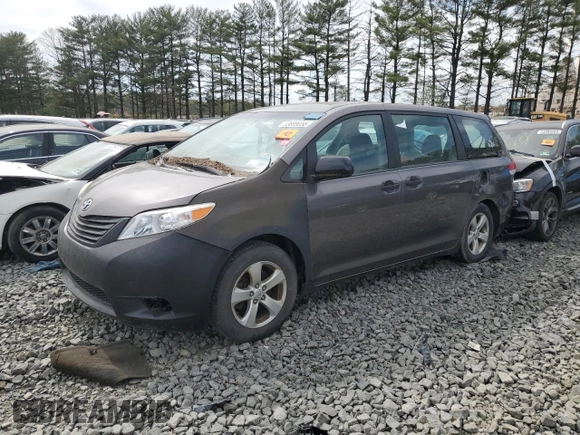 2013 Toyota Sienna L with VIN 5TDZK3DC4DS287532, listed as a Copart auction lot 53899055 with 0 mi miles and Clean Title. Bid and sale history available at carsss.com. Image 1.