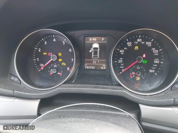2016 Volkswagen Passat 1.8T S with VIN 1VWAS7A37GC026679, listed as a IAAI auction lot 41229736 with 193,792 mi miles. Bid and sale history available at carsss.com. Image 7.