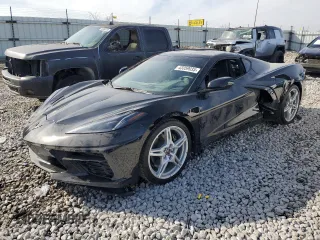 2022 Chevrolet Corvette 2LT with VIN 1G1YB2D45N5120398, listed as a Copart auction lot 43359035 with 0 mi miles and Salvage Title. Bid and sale history available at carsss.com. Image 1.