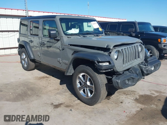 2018 Jeep Wrangler Unlimited Sport S с VIN 1C4HJXDGXJW280475, выставлен на аукционе IAAI как лот 42084746 с пробегом 93 228 миль миль и . История ставок и продаж доступна на DreamBid. Изображение 1.