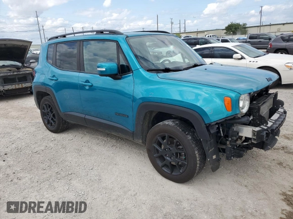 2020 Jeep Renegade Latitude with VIN ZACNJBBB0LPL34764, listed as a Copart auction lot 64985704 with 82,443 mi miles and Salvage title. Bid and sale history available at DreamBid. Image 4.