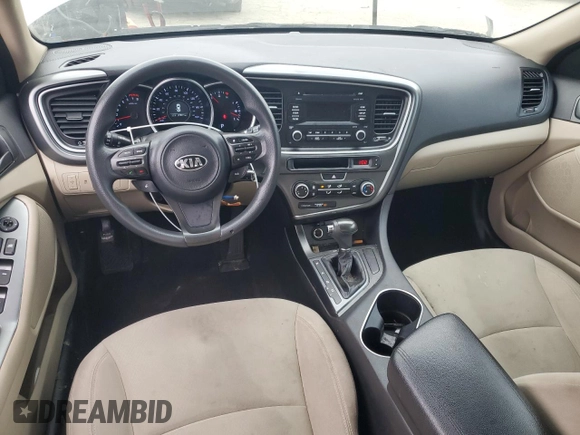 2015 Kia Optima LX with VIN KNAGM4A74F5644650, listed as a Copart auction lot 47653235 with 129,015 mi miles and Salvage Title. Bid and sale history available at carsss.com. Image 8.