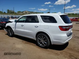 2017 Dodge Durango GT with VIN 1C4RDJDG0HC921332, listed as a Copart auction lot 57916655 with 124,399 mi miles and Salvage title. Bid and sale history available at DreamBid. Image 2.