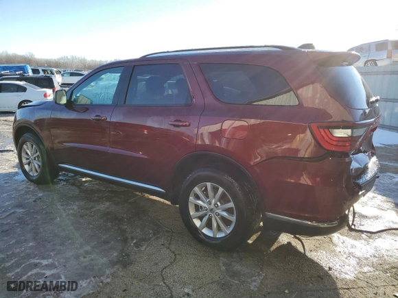2024 Dodge Durango SXT with VIN 1C4RDJAG7RC238114, listed as a Copart auction lot 89012035 with 11,345 mi miles and Salvage Title. Bid and sale history available at carsss.com. Image 2.
