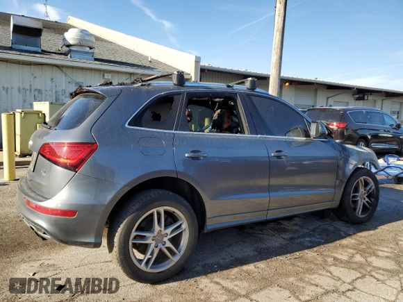 2014 Audi Q5 Prestige with VIN WA1WGAFP2EA054394, listed as a Copart auction lot 83749634 with Not provided miles and Non repairable. Bid and sale history available at DreamBid. Image 3.