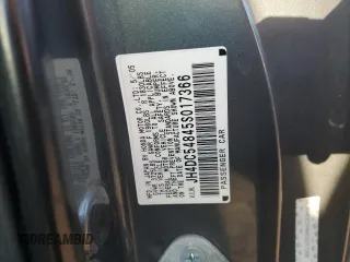 2005 Acura RSX with VIN JH4DC54845S017366, listed as a Copart auction lot 71112574 with 181,311 mi miles and Salvage Title. Bid and sale history available at carsss.com. Image 12.