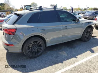 2020 Audi SQ5 Premium Plus with VIN WA1B4AFY6L2033703, listed as a Copart auction lot 46444323 with 36,928 mi miles. Bid and sale history available at carsss.com. Image 3.