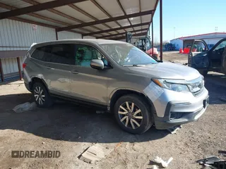 2019 Honda Pilot EX-L z VIN 5FNYF6H56KB091932, wystawiony jako IAAI lot #41829372 z przebiegiem 72 660 mil mil oraz . Historia ofert i sprzedaży dostępna na DreamBid. Obrazek 1.