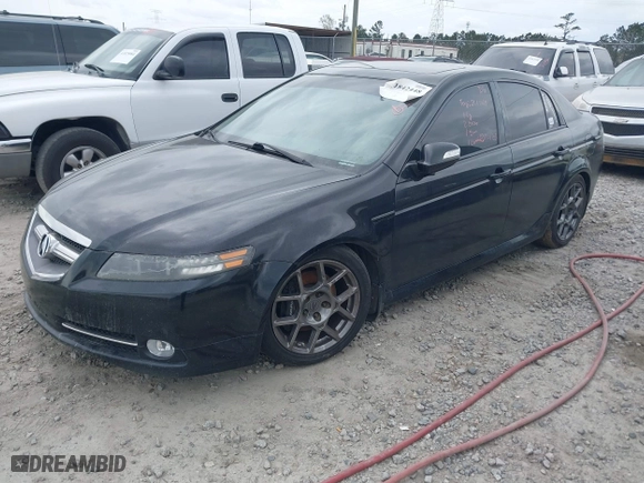 2007 Acura TL Type-S with VIN 19UUA76507A038103, listed as a IAAI auction lot 41842448 with 196,575 mi miles. Bid and sale history available at carsss.com. Image 2.