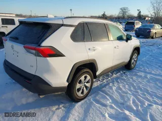 2020 Toyota RAV4 LE with VIN 2T3H1RFVXLC048002, listed as a IAAI auction lot 41336796 with 76,561 mi miles. Bid and sale history available at carsss.com. Image 4.