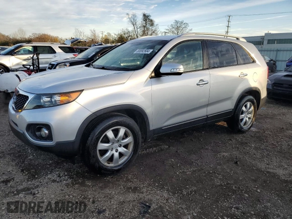 2011 Kia Sorento LX with VIN 5XYKT3A17BG089443, listed as a Copart auction lot 80092684 with 195,916 mi miles and Salvage Title. Bid and sale history available at carsss.com. Image 1.
