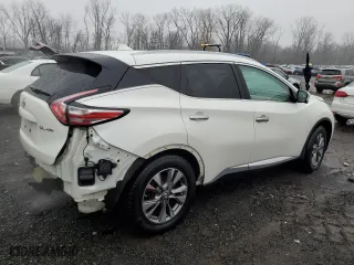 2018 Nissan Murano Platinum with VIN 5N1AZ2MH5JN138414, listed as a Copart auction lot 43056295 with 75,900 mi miles and Salvage Title. Bid and sale history available at carsss.com. Image 3.