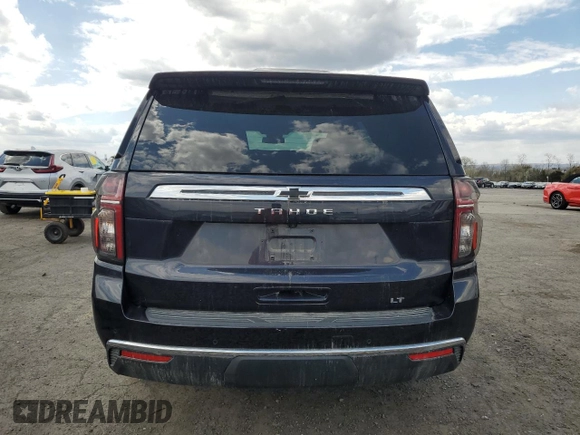 2023 Chevrolet Tahoe LT with VIN 1GNSKNKDXPR548259, listed as a Copart auction lot 53362855 with 16,035 mi miles and Salvage title. Bid and sale history available at DreamBid. Image 6.