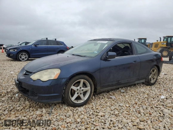 2002 Acura RSX Manual with VIN JH4DC53822C009788, listed as a Copart auction lot 50845835 with 0 mi miles and Salvage Title. Bid and sale history available at carsss.com. Image 1.