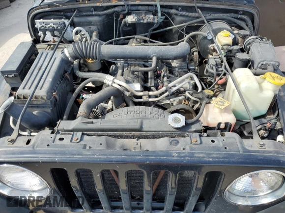 2002 Jeep Wrangler Sahara with VIN 1J4FA59S62P722411, listed as a Copart auction lot 74080364 with 0 mi miles and Non Repairable. Bid and sale history available at carsss.com. Image 11.