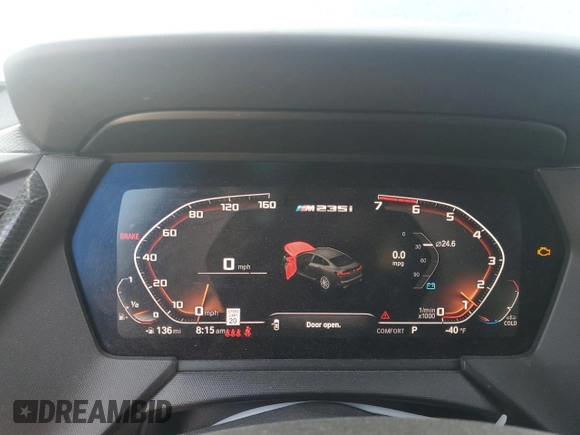 2020 BMW 2 Series M235i xDrive with VIN WBA13AL01L7F72414, listed as a Copart auction lot 62427215 with Not provided miles and Salvage title. Bid and sale history available at DreamBid. Image 9.
