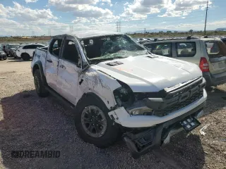 2024 Ford Ranger Raptor with VIN 1FTER4LRXRLE22981, listed as a Copart auction lot 71223444 with 0 mi miles and Salvage Title. Bid and sale history available at carsss.com. Image 4.