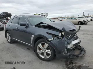 2010 Infiniti FX with VIN JN8AS1MU4AM800865, listed as a Copart auction lot 77106093 with Not Provided miles and Salvage Title. Bid and sale history available at carsss.com. Image 4.