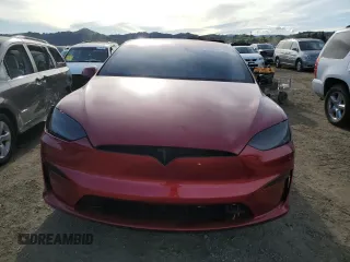 2023 Tesla Model X Plaid with VIN 7SAXCBE62PF427287, listed as a Copart auction lot 47365935 with 17,372 mi miles and Salvage Title. Bid and sale history available at DreamBid. Image 5.